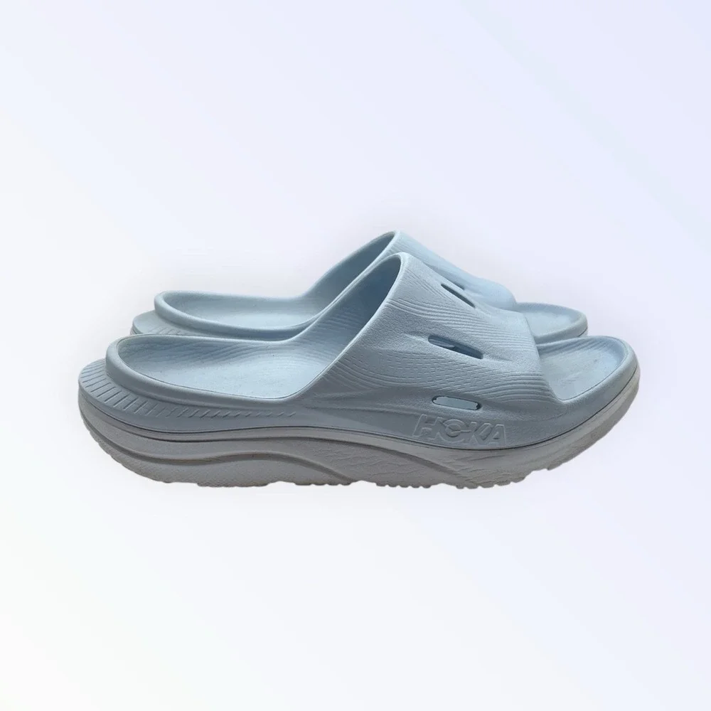 Hoka One One Ora Recovery Slide 3 Mens Size 9 Sandals Cloud Blue Slides